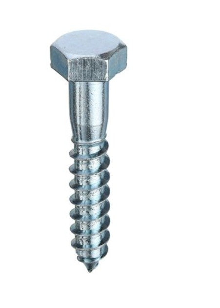 Unifix Coach Screws Hexagon Head BZP M6 x 25