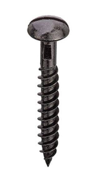 Unifix Woodscrews Slotted Round Head Black Japanned 12g x 2''