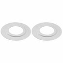 WWP 1814 White Metal Shade Reducing Rings Pack of 2 