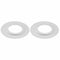 WWP 1814 White Metal Shade Reducing Rings Pack of 2 