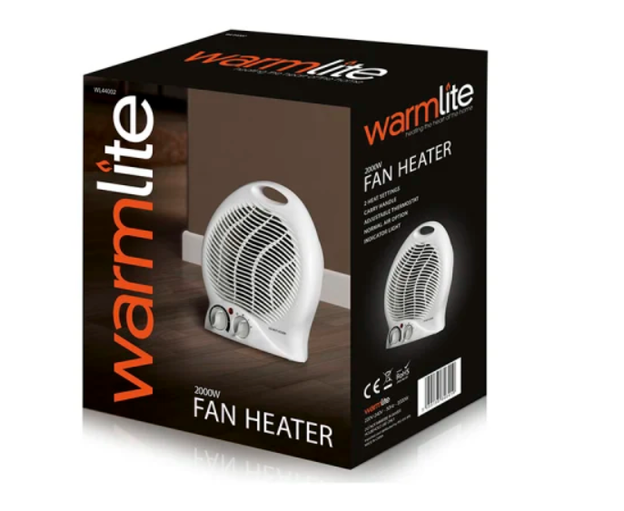 Warmlite WL44002 2KW Upright Fan Heater | Thorns DIY
