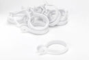 Croydex White Button Curtain Rings Pack of 12