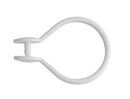 Croydex White Button Curtain Rings Pack of 12