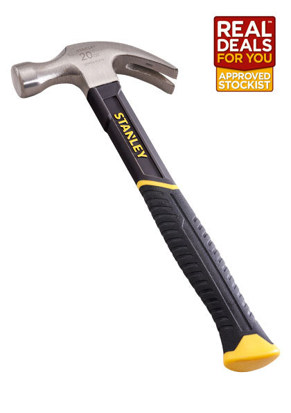 Stanley 567g (20oz) Fibreglass Claw Hammer