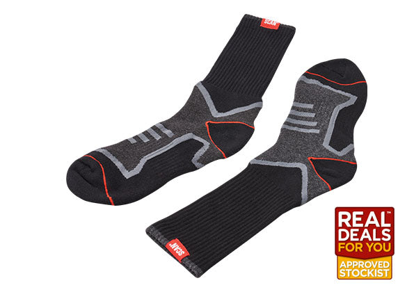 Scan Twin Pack Work Socks One Size