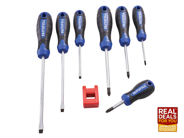 Faithfull Softgrip 8 Piece Screwdriver Set