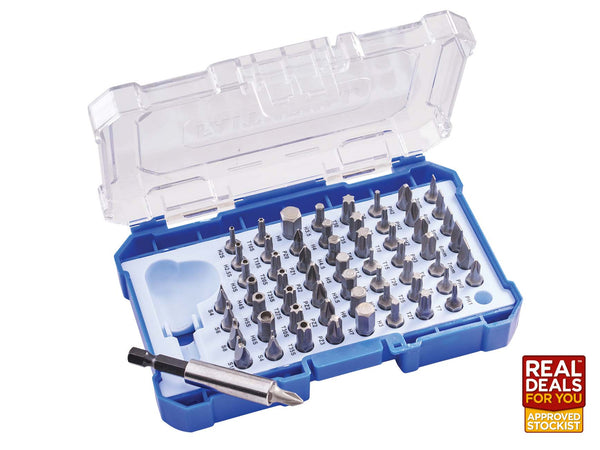 Faithfull 61 Piece Chrome Vanadium Security Screwdriver Bit Set