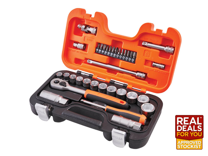 Bahco 34 Piece 3/8in Square Drive Socket Set