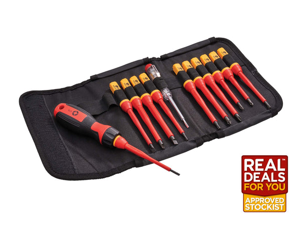 Faithfull 13 Piece Quick Change VDE Screwdriver Set