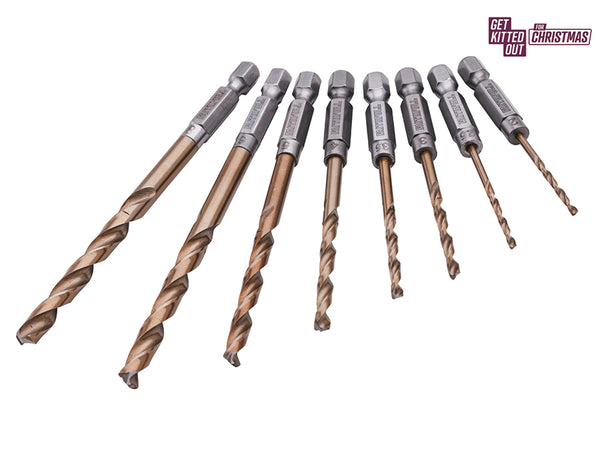 Faithfull Quick Change Impact Driver Drill Bit Set