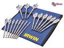 Irwin 17 Piece Flat Wood Bit Set