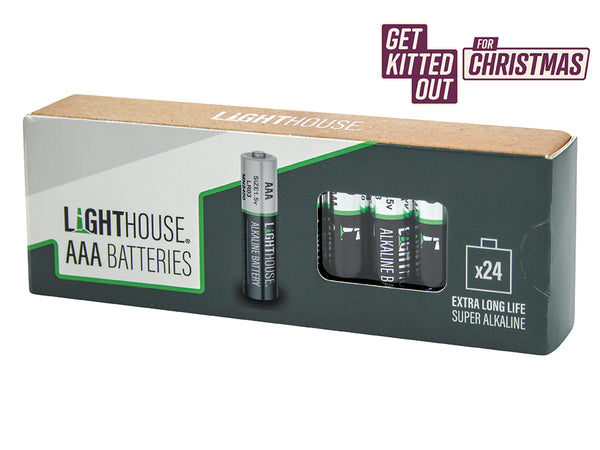 Lighthouse AAA Batteries 24 Pack