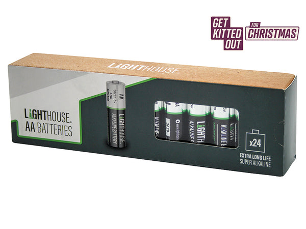 Lighthouse AA Batteries 24 Pack