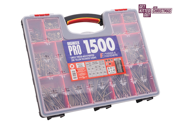 Forgefix 1500 Piece Multi-Purpose Screw Organiser