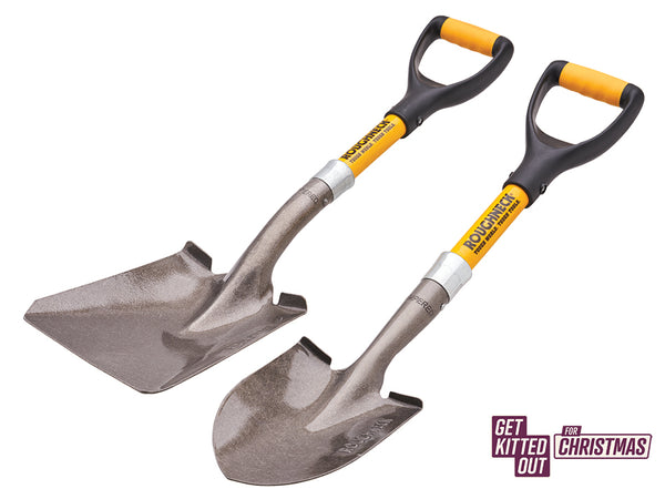 Roughneck Bulk & Round Micro Shovel Twin Pack