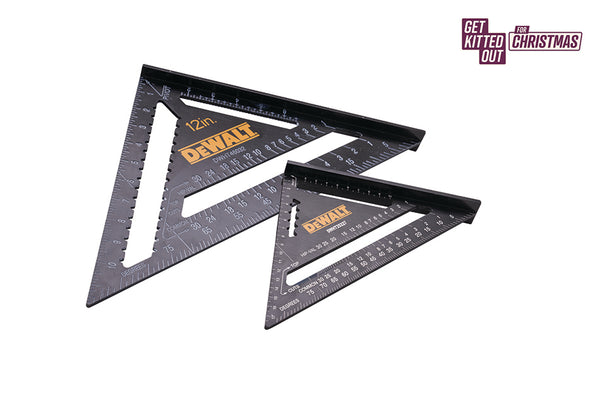 DeWalt 175mm (7in) & 300mm (12in) Rafter Square Twin Pack
