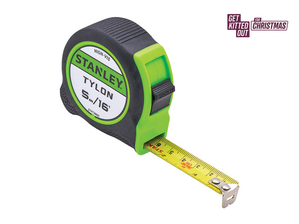 Stanley Hi-Viz Tylon Tape 5m (16ft)