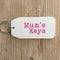 Mum's Keys Wooden Keyring