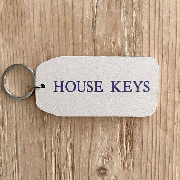 House Keys Wooden Keyring