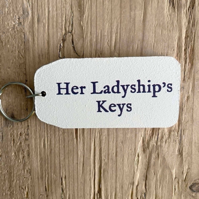 Her Ladyship's Wooden Keyring