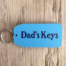 Dad's Keys Wooden Keyring