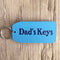 Dad's Keys Wooden Keyring