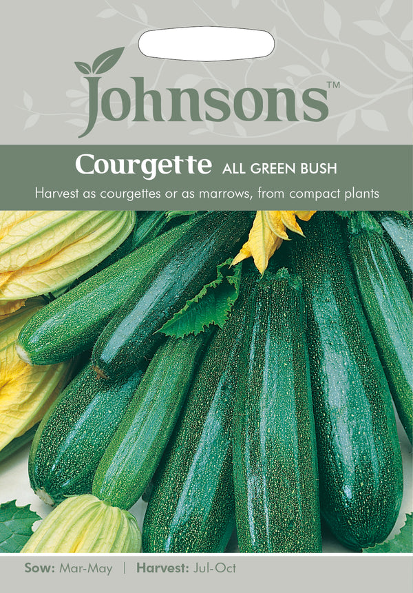 Johnsons Seeds Courgette All Green Bush
