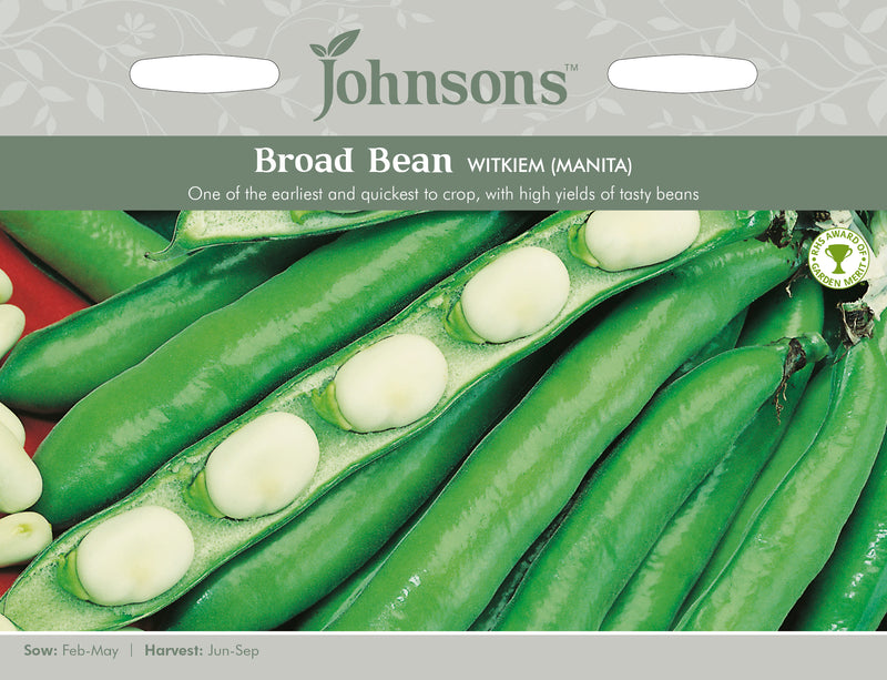 Johnsons Seeds Broad Bean Witkiem (Manita)