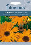 Johnsons Calendula officinalis - Calendula 'Pot Marigold' Nova Seeds