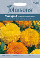 Johnsons Seeds Tagetes erecta - Marigold (African) Double Mixed