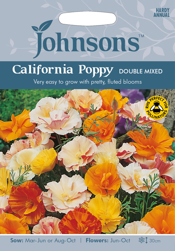 Johnsons Seeds Eschscholzia californica - California Poppy Double Mixed