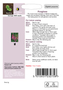 Johnsons Seeds Digitalis purpurea -  Wildflower Foxglove