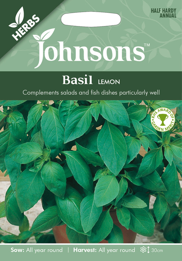 Johnsons Seeds Ocimum basilicum - Basil Lemon