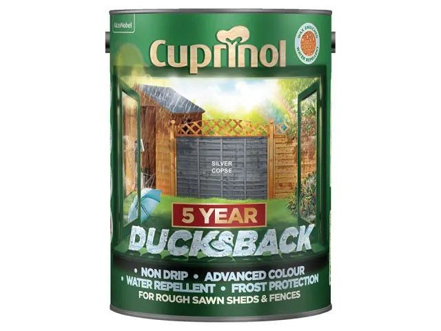 Cuprinol 5 Year Ducksback Silver Copse 5L