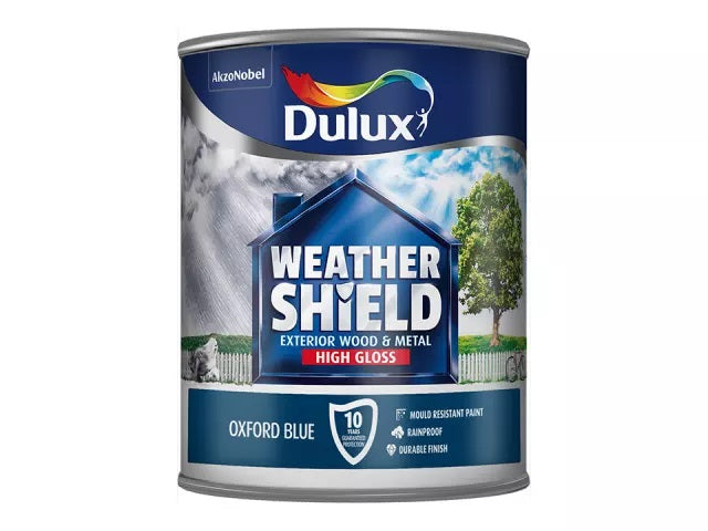 Dulux Weathershield Exterior Gloss Oxford Blue 750ml 5090988
