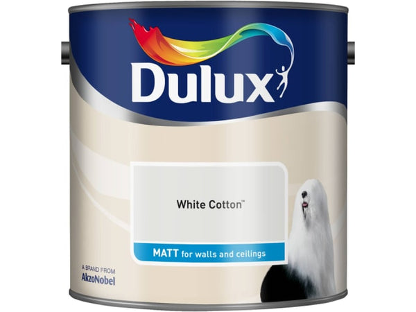 Dulux 5091856 Rich Matt White Cotton 2.5L