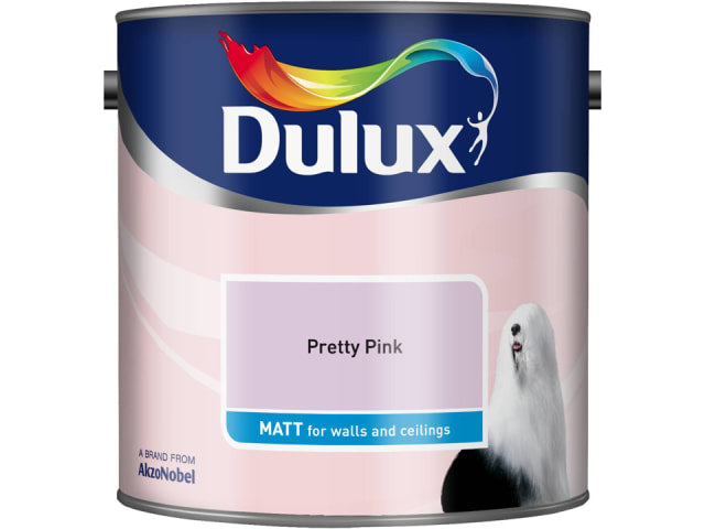 Dulux 5091795 Rich Matt Pretty Pink 2.5 Litres