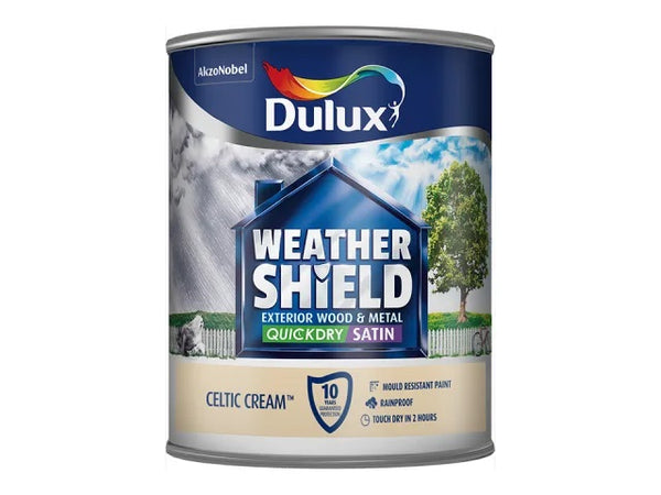 Dulux Weathershield Exterior Gloss Celtic Cream 750ml 5091525