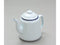 Falcon Teapot White/ Blue Rim 14 cm