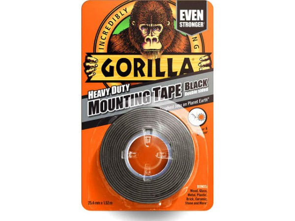 Gorilla Heavy Duty Mounting Tape Black 3044201