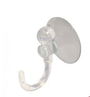 25mm Clear Plastic Suction Hook Pack of 6