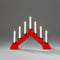 Konst Smide 7 Bulb Red Candle Bridge Christmas Lights