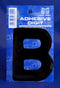 3 Inch Digit Letter B Black Self Adhesive Vinyl