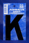 3 Inch Digit Letter K Black Self Adhesive Vinyl