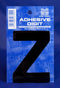 3 Inch Digit Letter Z Black Self Adhesive Vinyl