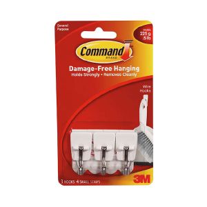 3M Command Small Wire Hooks 17067