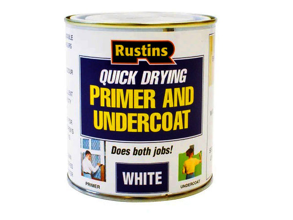 Rustins Quick Dry Primer and Undercoat White 250ml