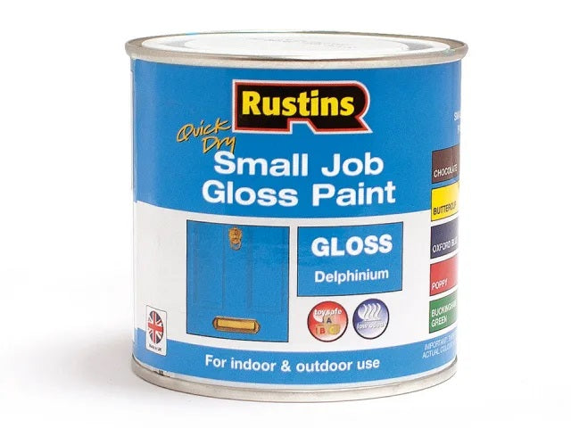 Rustins Quick Dry Small Job Gloss Delphinium 250ml GPDEW250