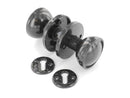 Centurion Black Plastic Rim Mortice Knob Set