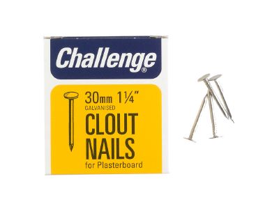 Challenge 12030 Galvanised Clout Nails 30mm